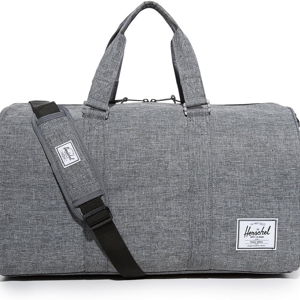 BRAND NEW WITH TAGS Herschel Novel Duffle Bag in Raven Crosshatch 43 L